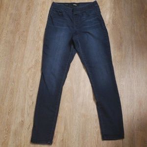 Nine West Pull-On Skinny Dark Wash Jeggings